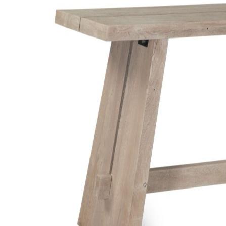 Matte Driftwood Console Table