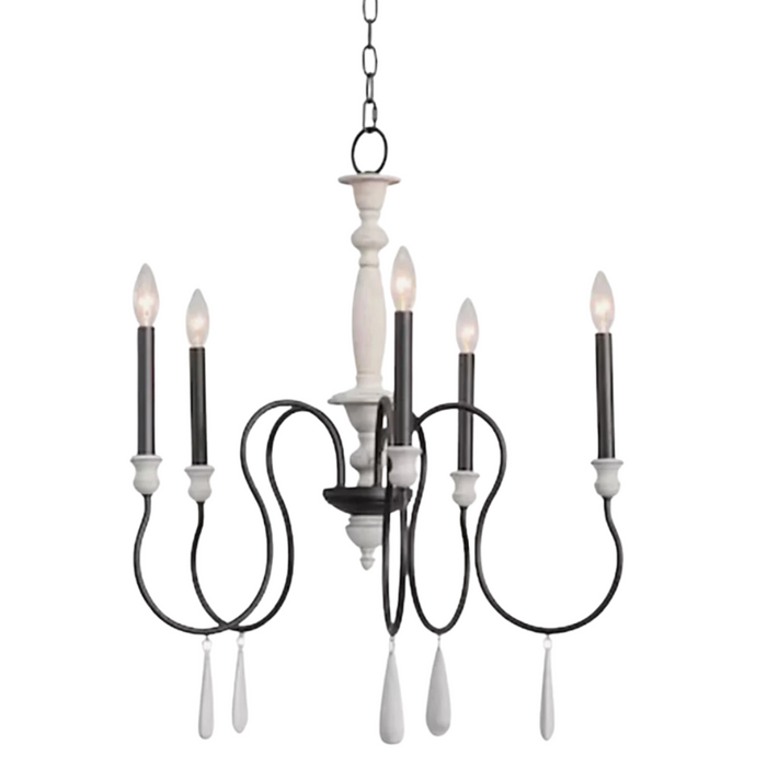 French Modern 5-Light Chandelier