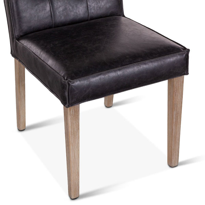 Black Eco-Friendly Leather Dining Chair