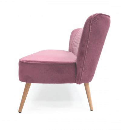 Moda Pink Velvet Bench