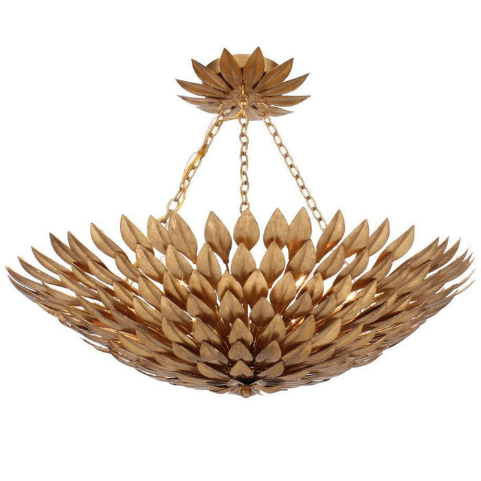 Gold Leaf Broche Chandelier