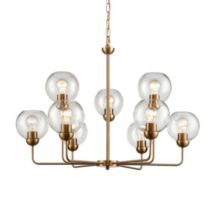 Gold Astoria Uplight Bulb Chandelier