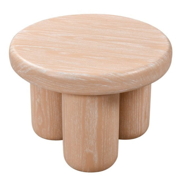 Contemporary Cylinder Round Accent Table