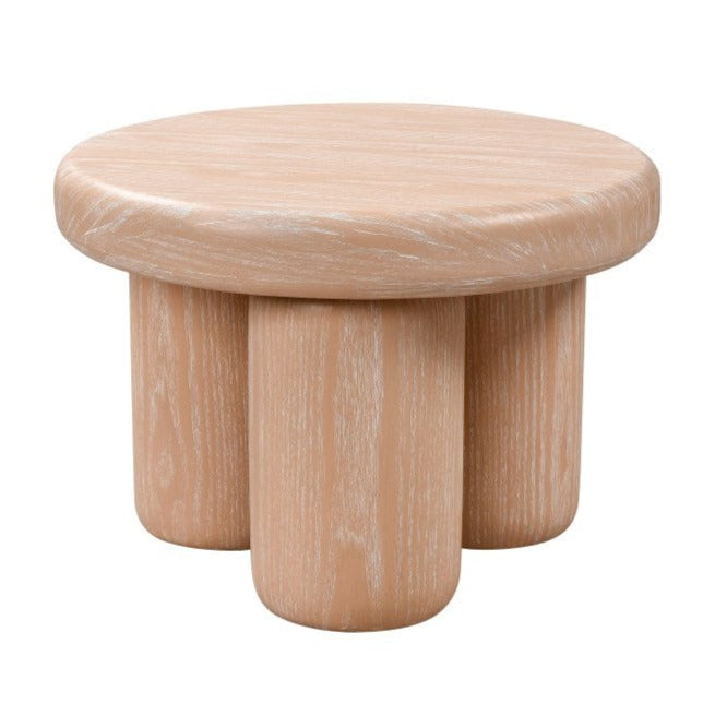 Contemporary Cylinder Round Accent Table