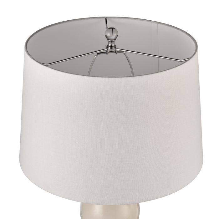 Drip Glaze Off-White Table Lamp