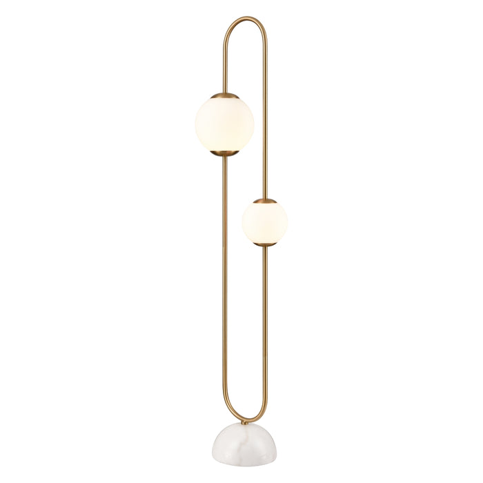 2-Light Oval Floor Lamp