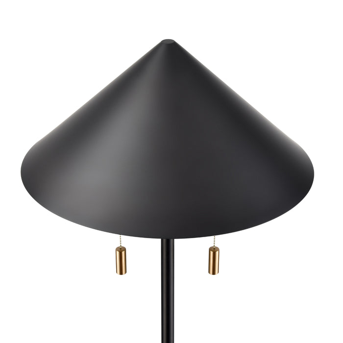 2-Light Slender Cone Floor Lamp