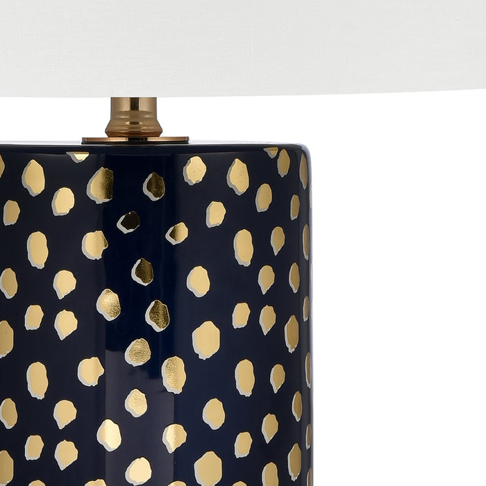 Dark Blue in Pop Gold Table Lamp