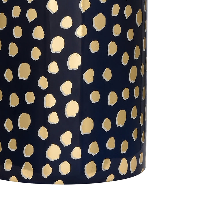 Dark Blue in Pop Gold Table Lamp