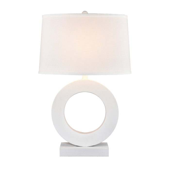 Sculptural White Table Lamp