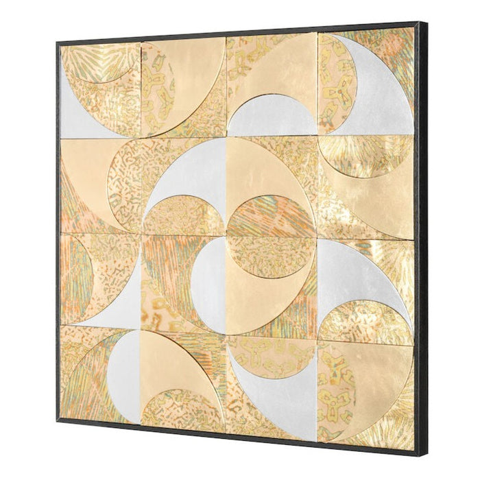 Shimmery Metallic Mosaic Wall Art