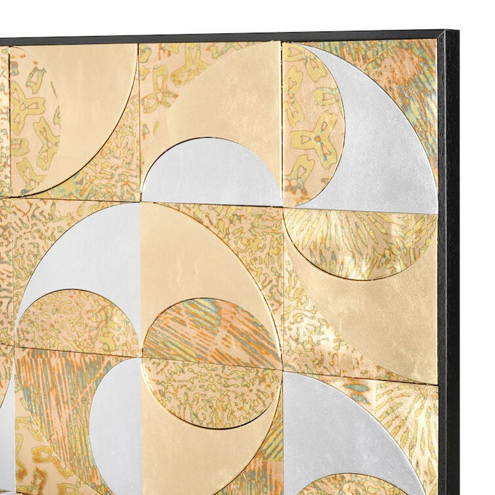 Shimmery Metallic Mosaic Wall Art