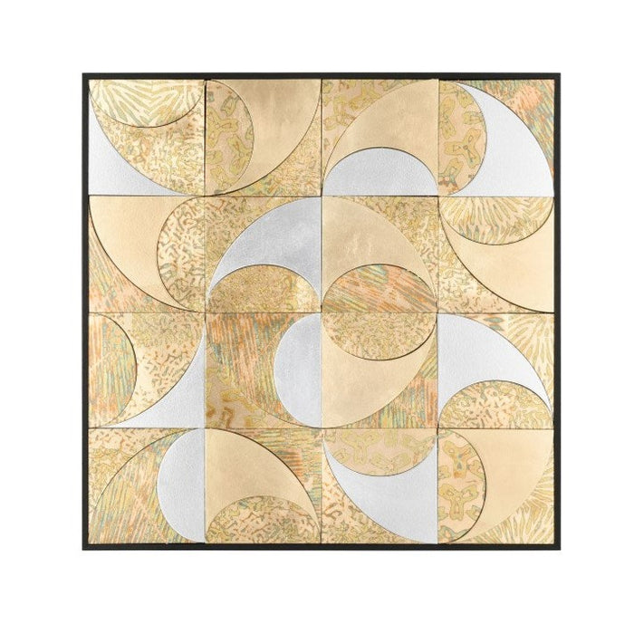 Shimmery Metallic Mosaic Wall Art