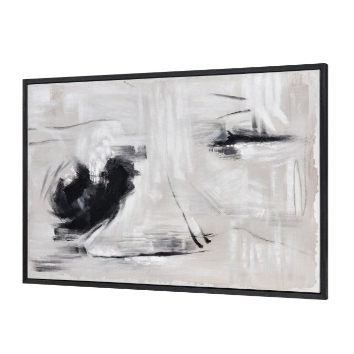 Bold Black and White Abstract Art