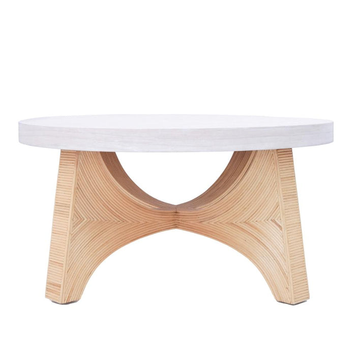 Curvilinear Base Round Coffee Table