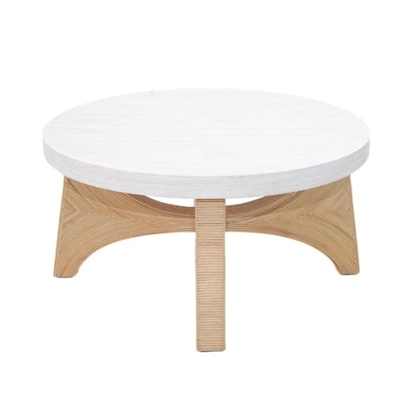 Curvilinear Base Round Coffee Table