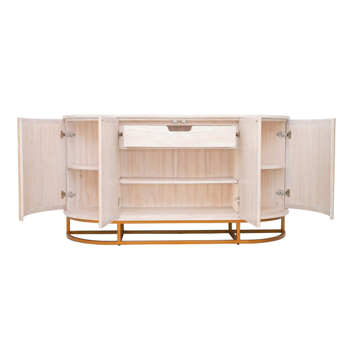 Waves in White Ash Sideboard