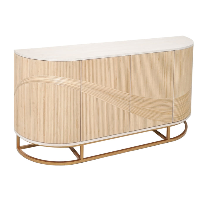 Waves in White Ash Sideboard