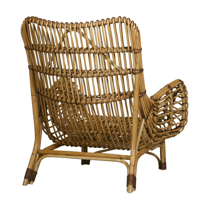 Natural Handcrafted Rattan Accent Chair