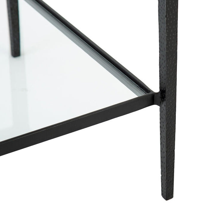 Square Black Accent Table