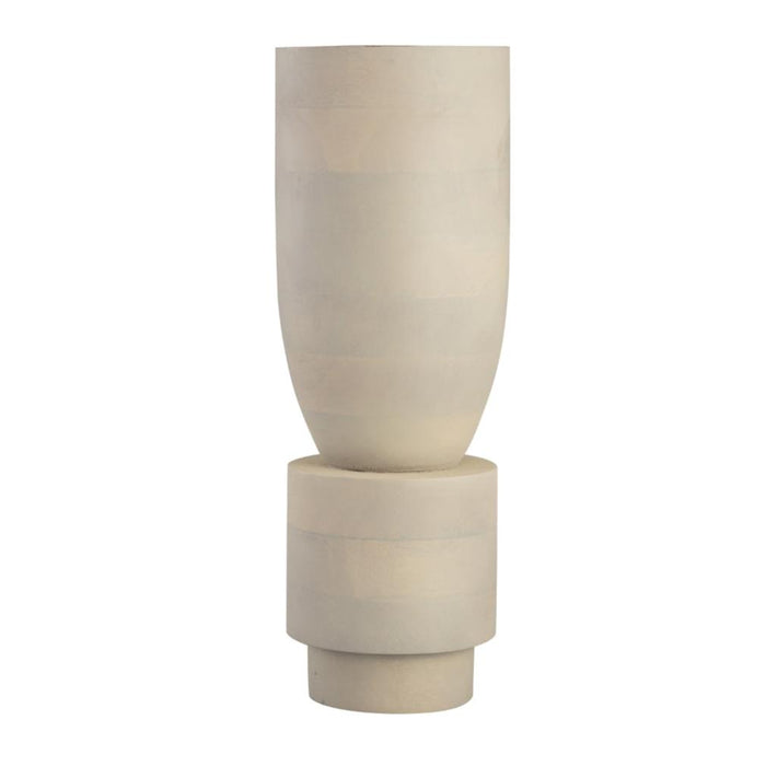 White Washed Mango Wood Vase