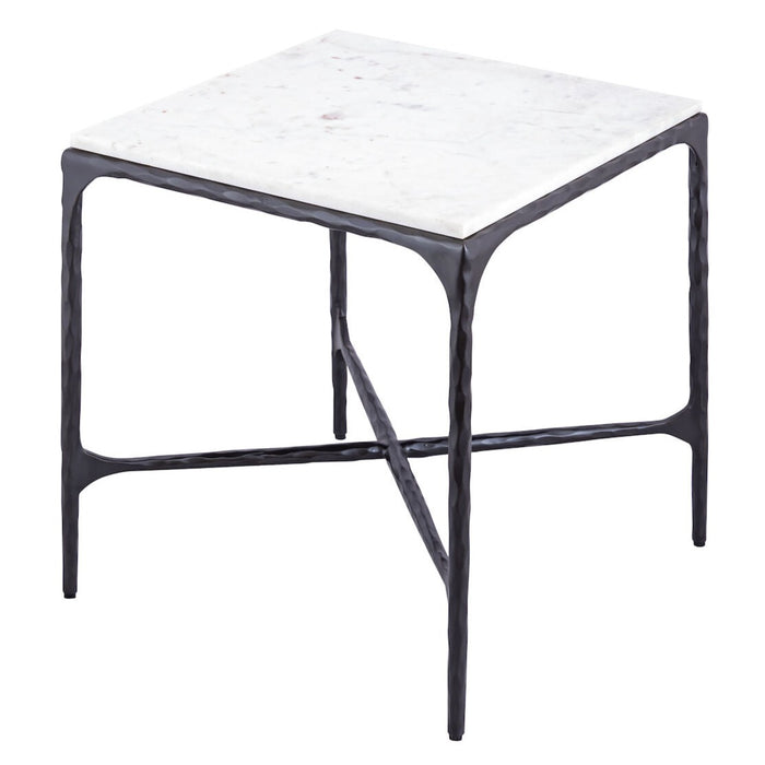 White Marble Accent Table