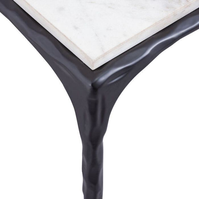 White Marble Accent Table