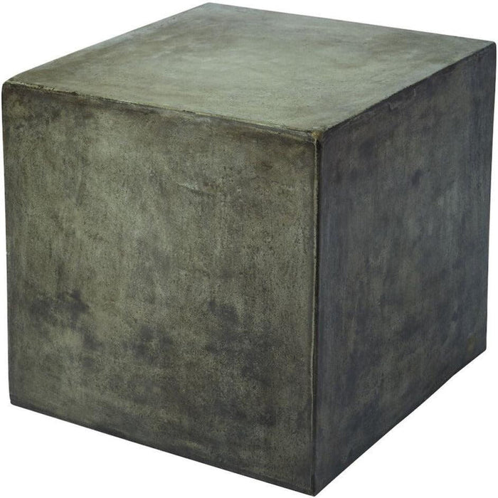 Industrial Cubic Concrete Accent Table