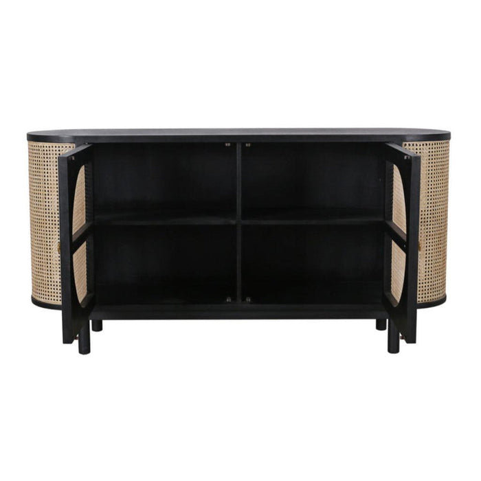 Joelle Oval Cane Door Sideboard