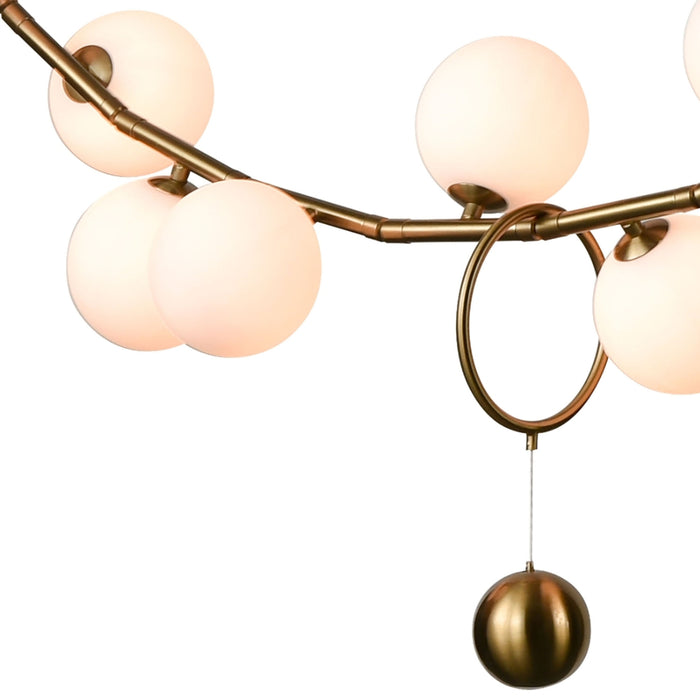 16-Light Curved Branch Chandelier