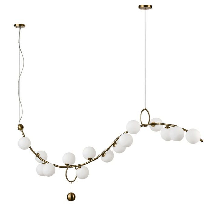 16-Light Curved Branch Chandelier