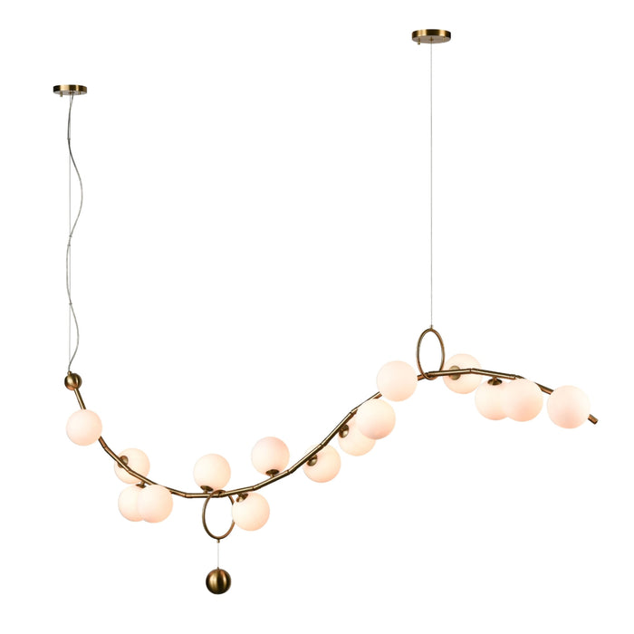 16-Light Curved Branch Chandelier