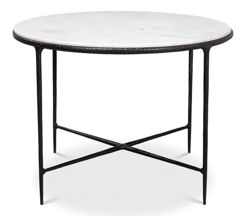 Marble Top Round Dining Table