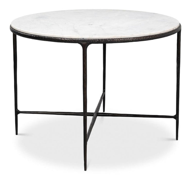 Marble Top Round Dining Table