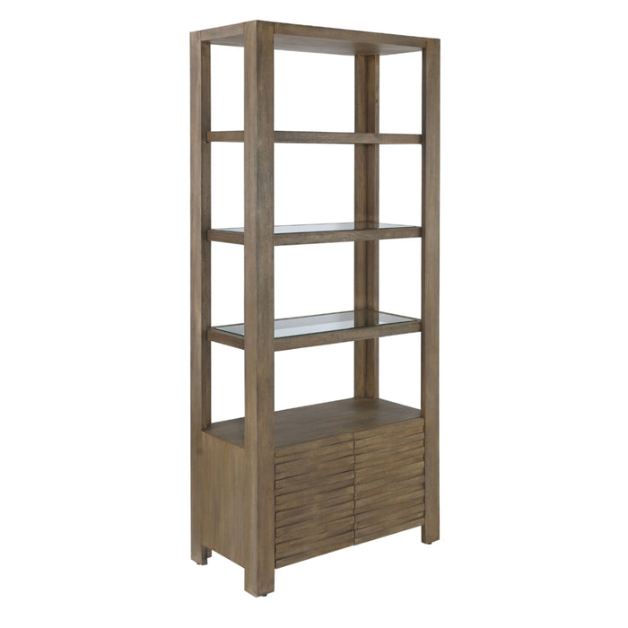 4-Layer Aged-Brown Bookshelf