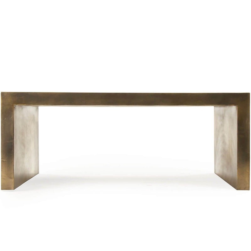 Modern Aged Bronze Coffee Table