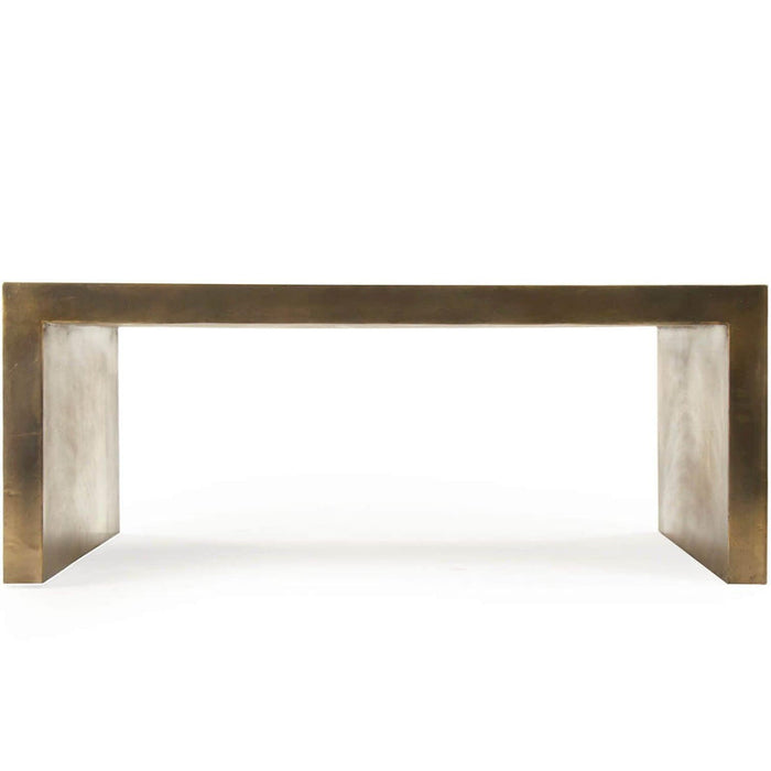 Modern Aged Bronze Coffee Table