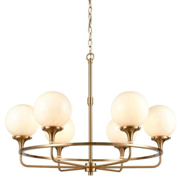 Modern Parisian Gold Chandelier