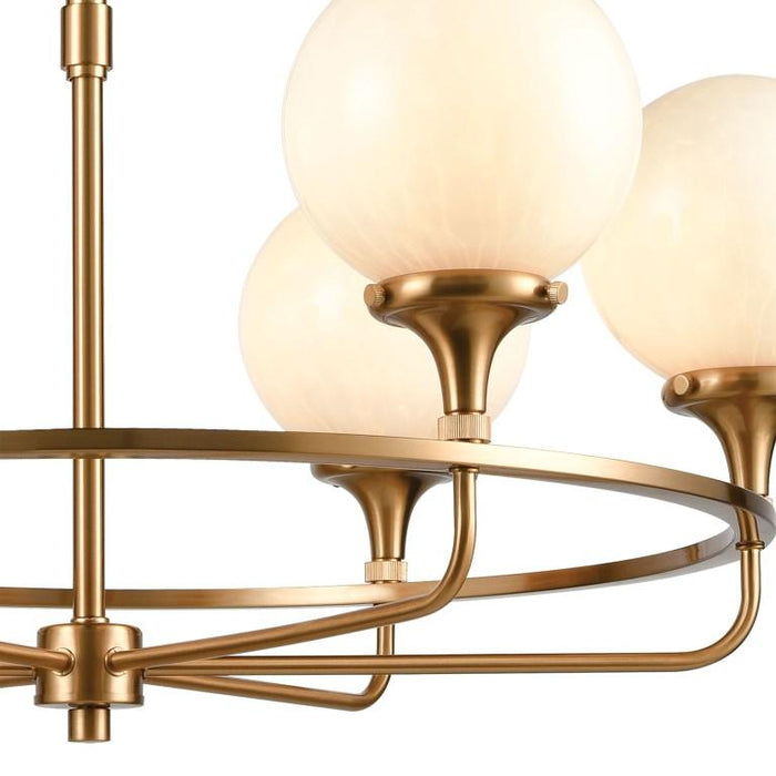 Modern Parisian Gold Chandelier