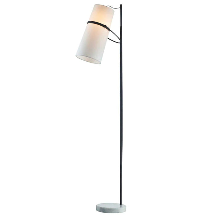 White and Black Retro Vibes Floor Lamp