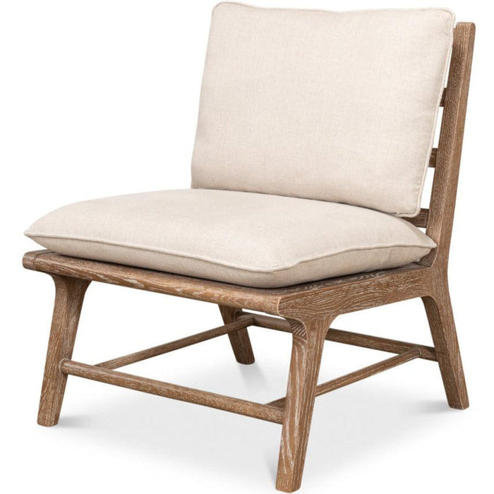 Natural Linen Coastal Chair