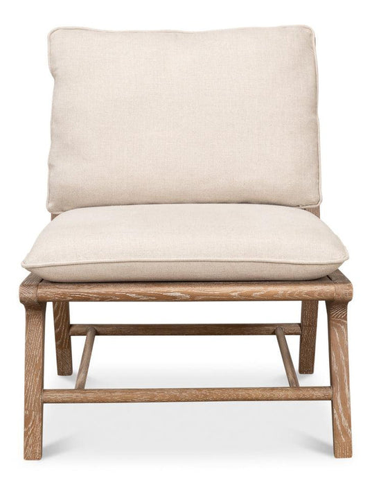 Natural Linen Coastal Chair