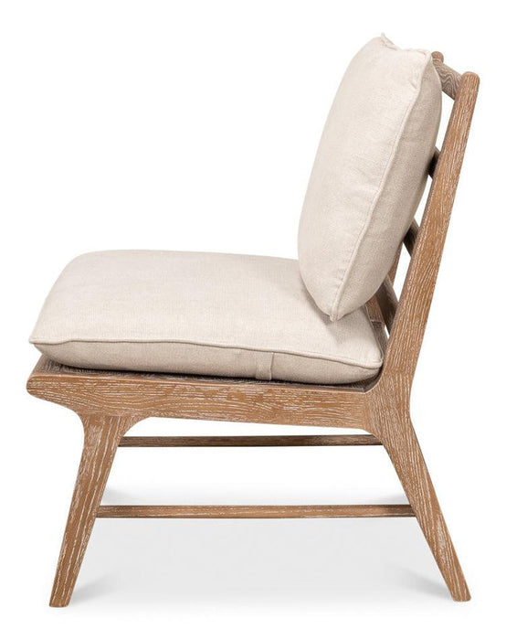 Natural Linen Coastal Chair