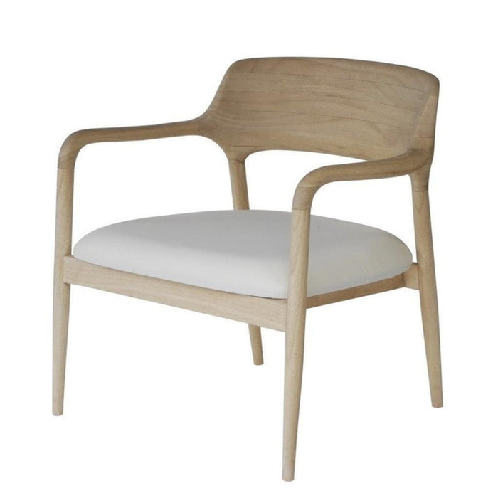 Organic Curved Wood Accent Chair