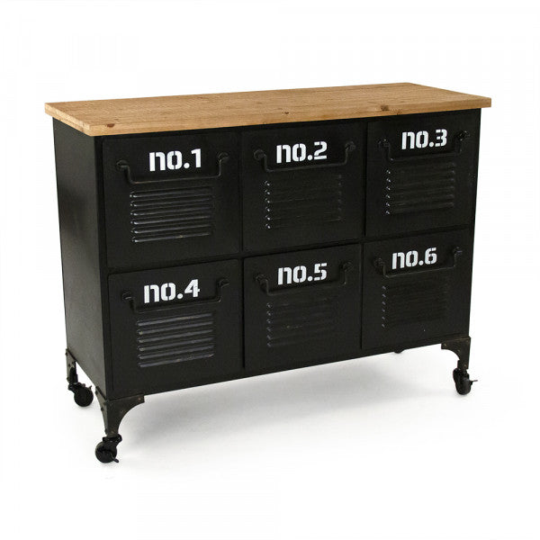 Black Industrial Iron Chest