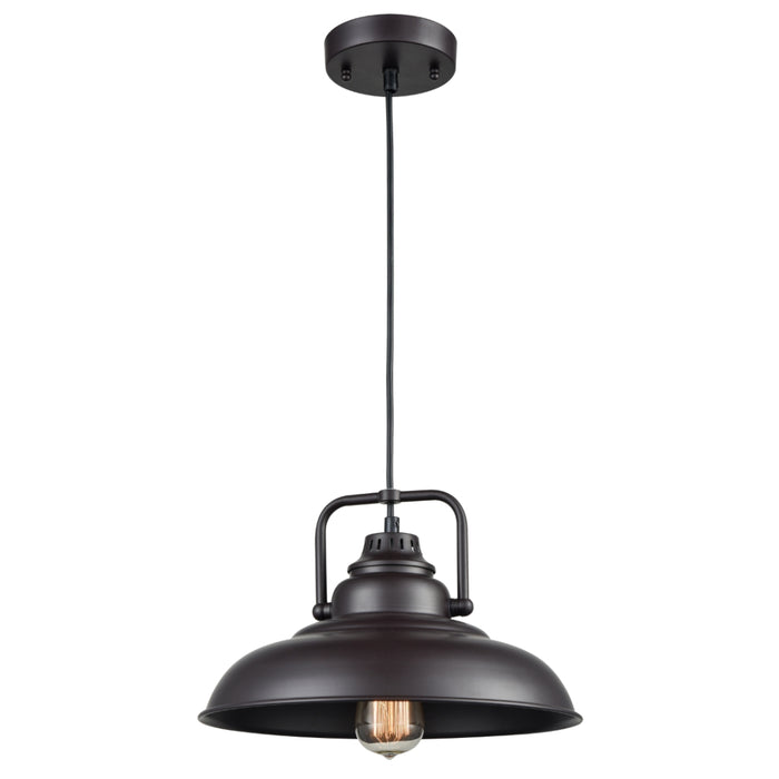 1-Light Curved Wide Pendant