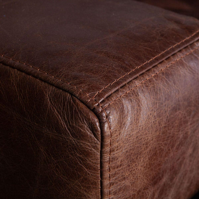 Portofino Industrial Brown Lounge Chair
