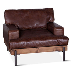 Portofino Industrial Brown Lounge Chair