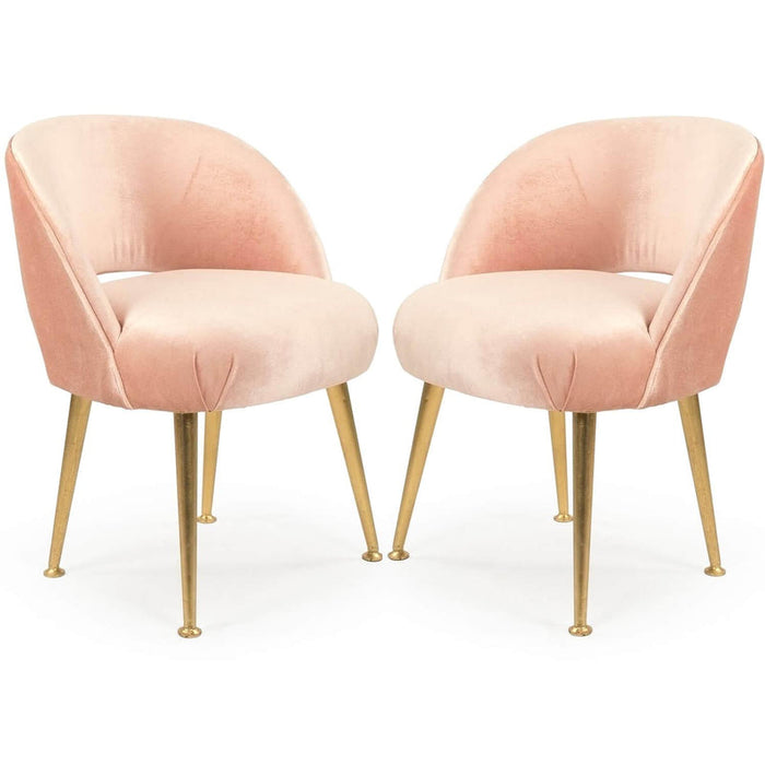 Rose Selene Gold Tip Chair