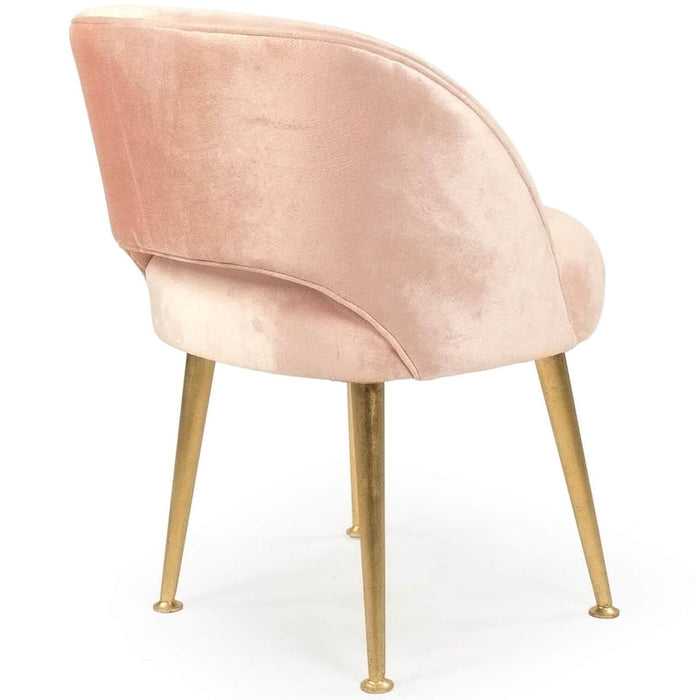 Rose Selene Gold Tip Chair